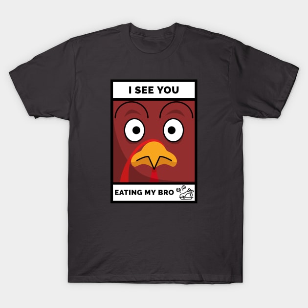 Funny Chicken deisgn for Thanksgiving T-Shirt by Polokat